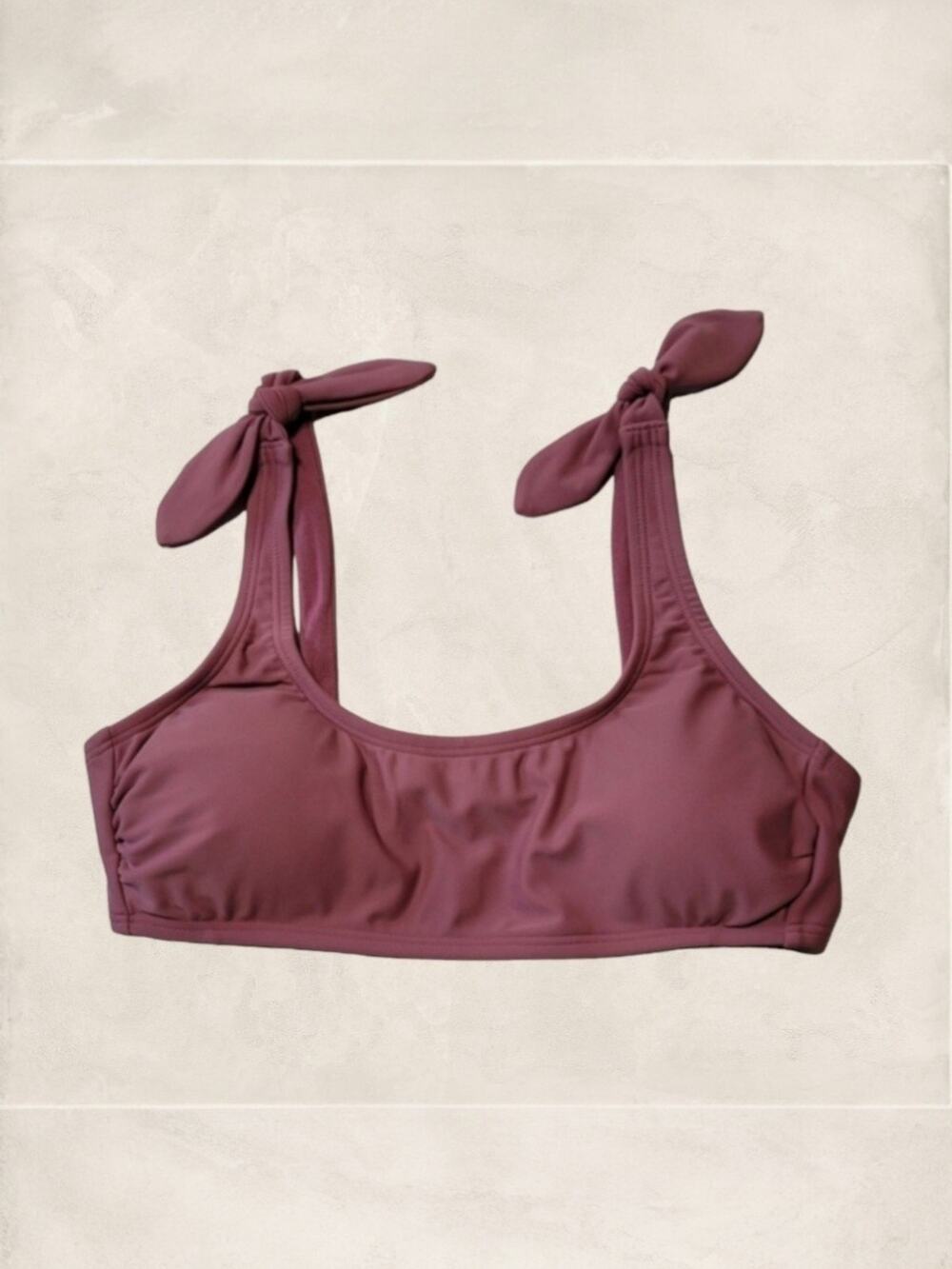 Xhilaration Purple Dusk Knot Shoulder Bikini Swim Top Size M Juniors